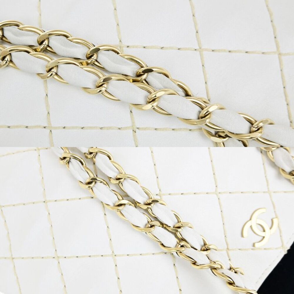 Chanel Wild Stitch White Leather Shoulder Bag (Pre-Owned) - Picture 12 of 12